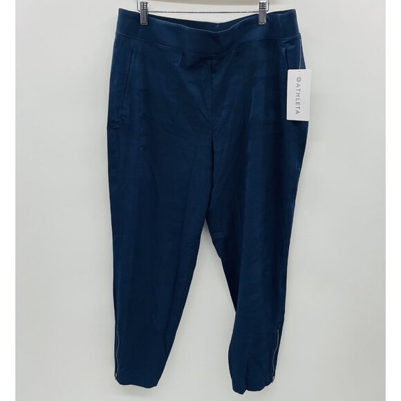 Athleta Womens Size 16 Brooklyn Heights High Rise Joggers in Navy Blue Camo $109 - Picture 4 of 12
